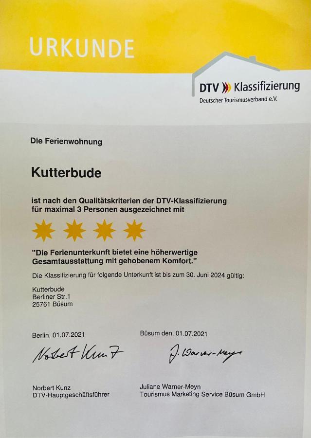 Kutterbude Buesum - Bude I Zewnętrze zdjęcie